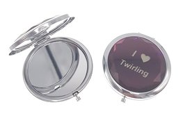 Makeup spiegel I love Twirling paars Makeup spiegel I love Twirling paars