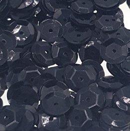 Pailletten 8mm zwart Pailletten 8mm zwart