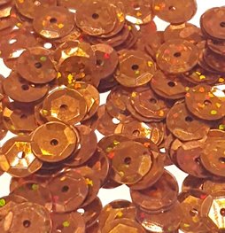 Laserpailletten 8mm koper/oranje Laserpailletten 8mm koper/oranje