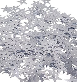 Star sequins 13mm silver