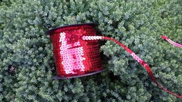 Paillettenband rood Paillettenband rood