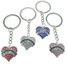 Sleutelhanger hart twirling Sleutelhanger hart twirling