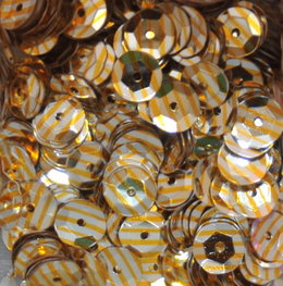 Pailletten 8mm goud op zilver Pailletten 8mm goud op zilver