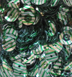 Pailletten 8mm groen op zilver Pailletten 8mm groen op zilver