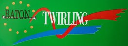 Sticker Baton Twirling groen Sticker Baton Twirling groen