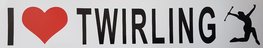 Sticker I love twirling Sticker I love twirling